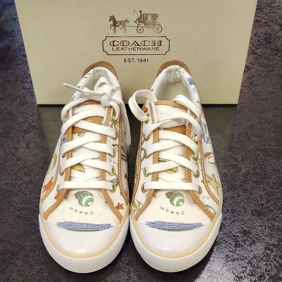 Coach Multicolor Patterned Sneakers - Picture 1 of 6